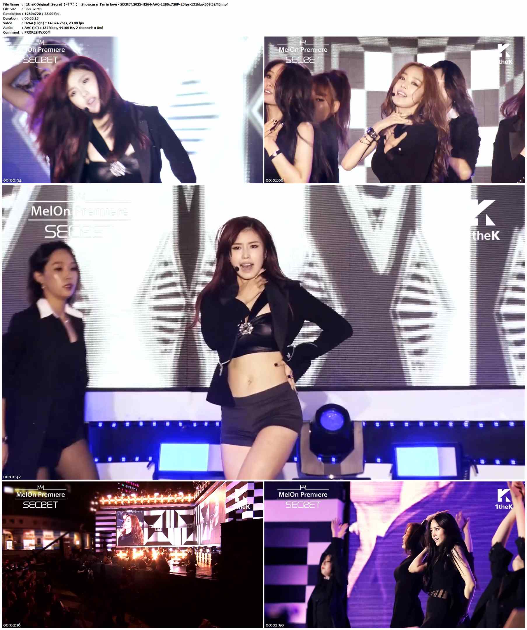 [1theK Original] Secret（시크릿） Showcase I'm in love.2025-H264-AAC-1280x720P-23fps-131kbs-368.32MB官方MV_高清MV